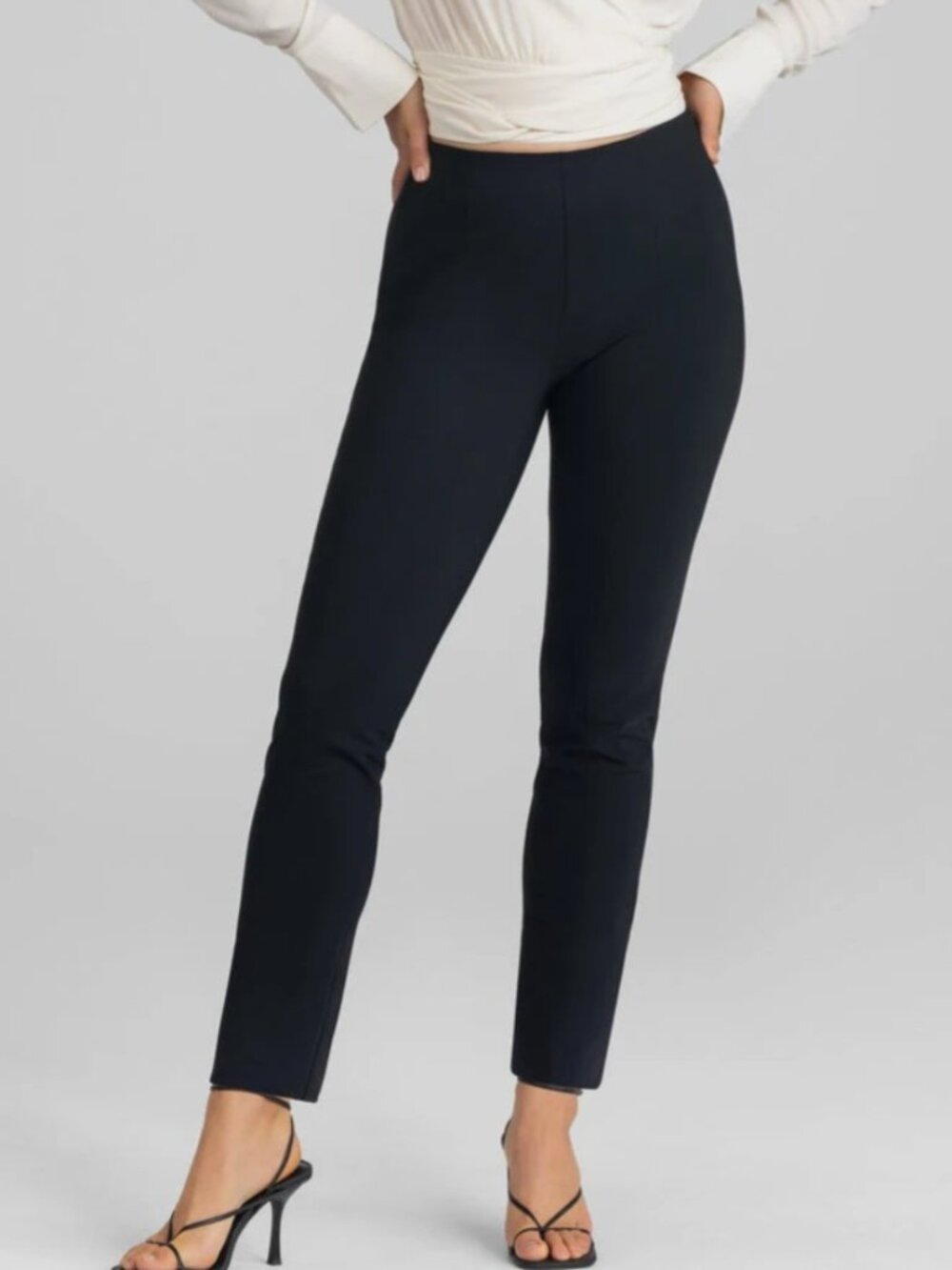 Honeylove Perfectionist Pants Womens M Black Straight Leg Sculpting Office Work
